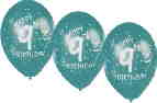 9. Geburtstag Geburtstagsballons