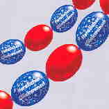 Luftballons als Glückwunsch und Deko, Girlande-aus-Luftballons-Luftballongirlande-Geburtstagsballons