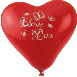 Latex-Herzballon I Love You: Ich liebe dich