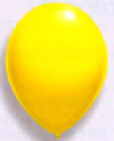Luftballon in 30 cm, Farbe Gelb Luftballon gelb 30 cm