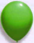 Luftballon in 30 cm, Farbe Grün Luftballon gruen 30 cm