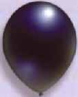 Luftballon in 30 cm, Farbe Schwarz Luftballon Schwarz 30 cm