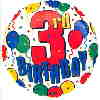 Folienballon: 3rd Birthday