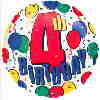 Folienballon: 4th Birthday