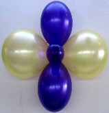 Latexballons Blauweiß