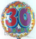 Folienballon Geburtstag zum 30.