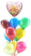 Ballontraube Geburtstagsballons mit Happy Birthday B�rchen