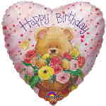 Folienballon: Bär Happy Birthday