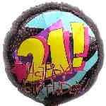 Folienballon: Birthday21