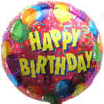 Folienballon: Birthday Balloons