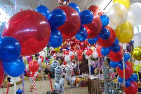 Dekoration mit 12cm Latexballons