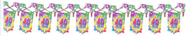 Geburtstag Girlande Prism 40 1