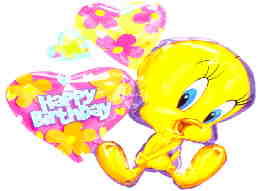 Folienballon: Happy Birthday Tweety