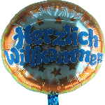 Folienballon: Herzlich Willkommen
