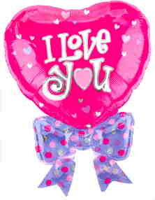 Folienballon: I LOVE YOU FLY