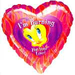 Folienballon: I´m burning