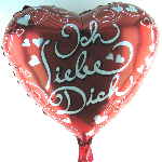 Folienballon: Ich liebe Dich