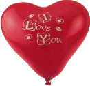 Herzballons Liebe