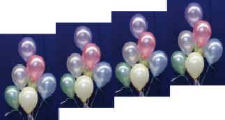 Luftballons Perlmutt 25 cm Dekoration Trauben