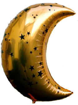 Folienballon: Mond gold