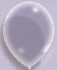 Latexballons Metallic Transparent