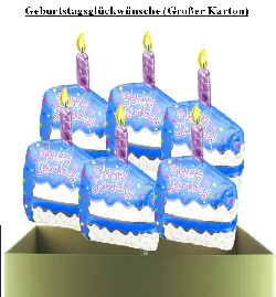 Geburtstagsgl�ckw�nsche mit Geburtstagsballons
