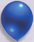 Latexballons Metallic blau