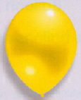Latexballons Metallic gelb