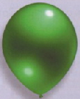 Latexballons Metallic grün