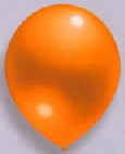 Latexballons Metallic orange
