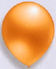 Latexballons Kristall orange