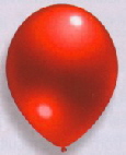 Latexballons Metallic rot