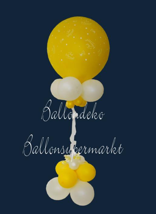 Ballondeko-Hochzeit-Just-Married-Riesenluftballon