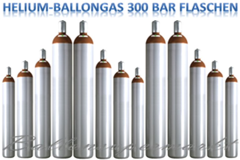 Ballongas Helium 300 bar Flaschen