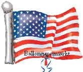 Folienballon: USA Flagge