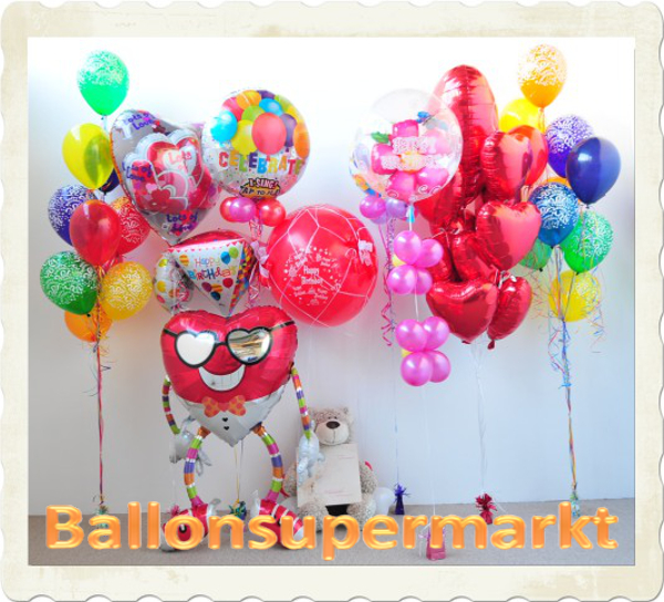 Folienballons und Luftballons zum Geburtstag