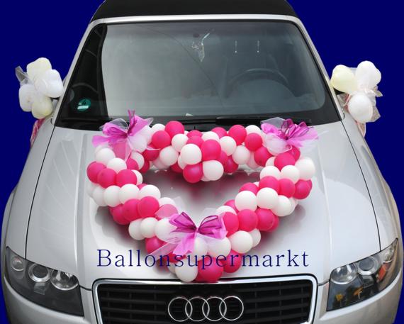 Autodekoration-Hochzeit Luftballons