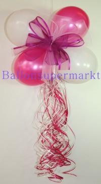 Ballondeko-Hochzeit-Luftballons-Dekoration-Hochzeitsschleife
