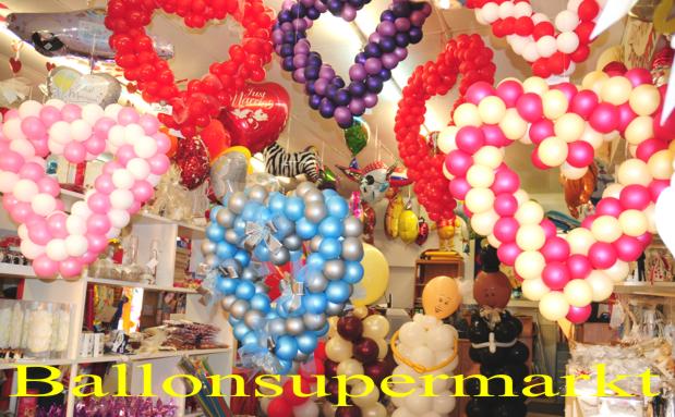 Ballonsupermarkt: Hochzeitsdeko mit Luftballons