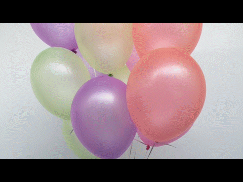 Luftballons in Neonfarben