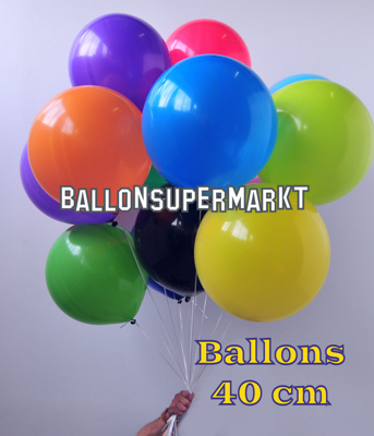 Ballons 40 cm Durchmesser, große Luftballons aus Latex