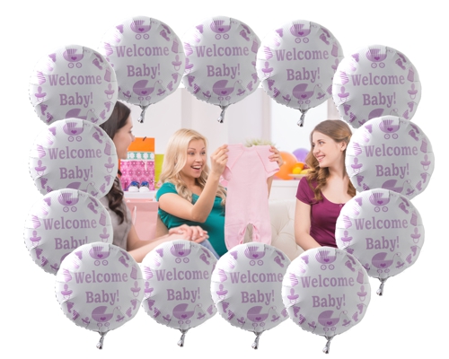 welcome baby, babyparty luftballons