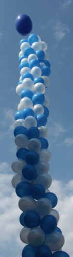 Ballondekoration-Latexballons-Luftballonsaeule-mit-Ballongas-Helium