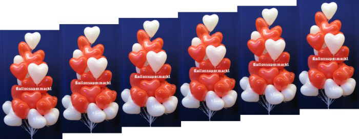 Herzballons Hochzeit Dekoration