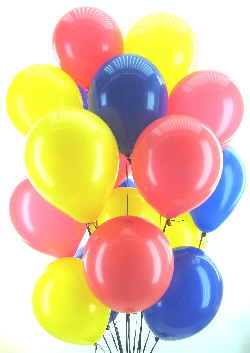 Ballontraube mit Luftballons in 30 cm, bunte Farben