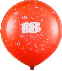 Luftballon zum Geburtstag mit der Zahl 18