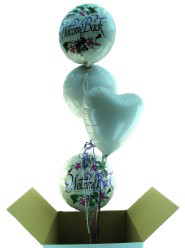 Ballongrüße, Glückwünsche, Hochzeitsglückwünsche, Grüße, Folienballons im Karton sind Superhits