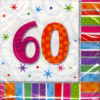 Geburtstag 60 Deko Servietten Radiant-Birthday