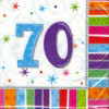 Geburtstag 70 Deko Servietten Radiant-Birthday