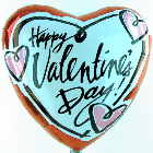Happy Valentine 1, Ballons aus Folie zum Valentinstag